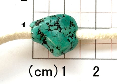 3mm穴　ターコイズビーズ　ナゲット　No.1624　16mm　現品
