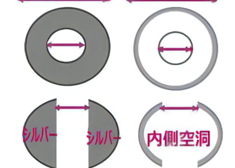 2mm穴　無垢シルバービーズ