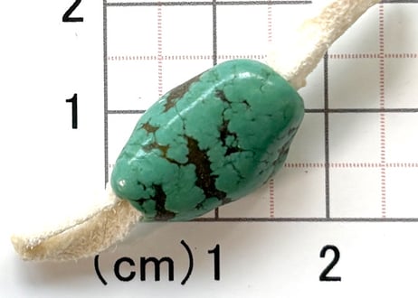 3mm穴　ターコイズビーズ　ナゲット　No.1760　17mm　現品