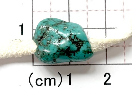 3mm穴　ターコイズビーズ　ナゲット　No.1719　15mm　現品