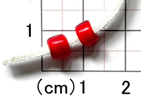ホワイトハーツ　2個　6mm　NO.1740　現品