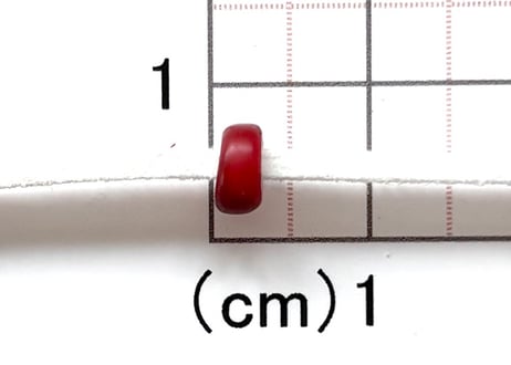 金赤ホワイトハーツ　6mm　NO.1674　現品