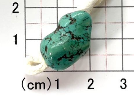 4mm穴　ターコイズビーズ　ナゲット　No.1764　20mm　現品