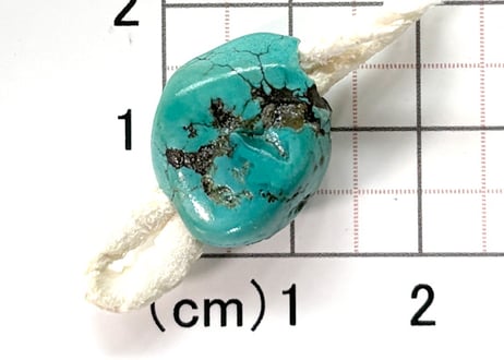 4mm穴　ターコイズビーズ　ナゲット　No.1763　18mm　現品