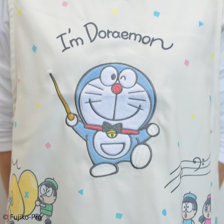 2026秋冬新作 保育士エプロン ドラえもん サイドボタン DOA44224-62