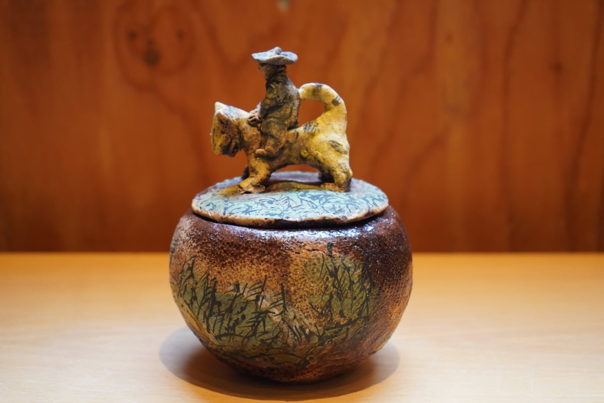 堆朱 蓋物 二個セット 脇山さとみ 20 陶蓋もの「道行」 | Alocasia ONLINE STORE