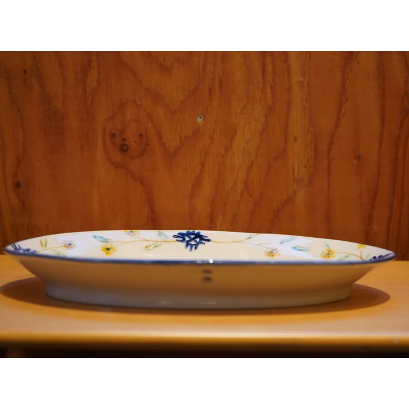 矢島操 27-B イロエサラサ文オーバル皿 | Alocasia ONLINE STORE
