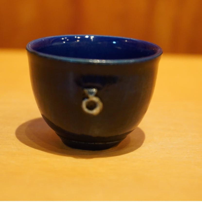 矢島操 40 ルリ釉はりつけ文盃 | Alocasia ONLINE STORE