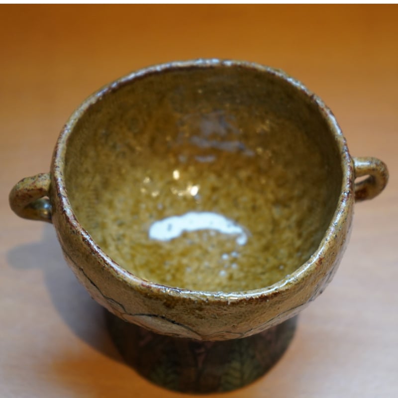脇山さとみ 21 高足湯呑み（耳付）「山水」C | Alocasia ONLINE STORE
