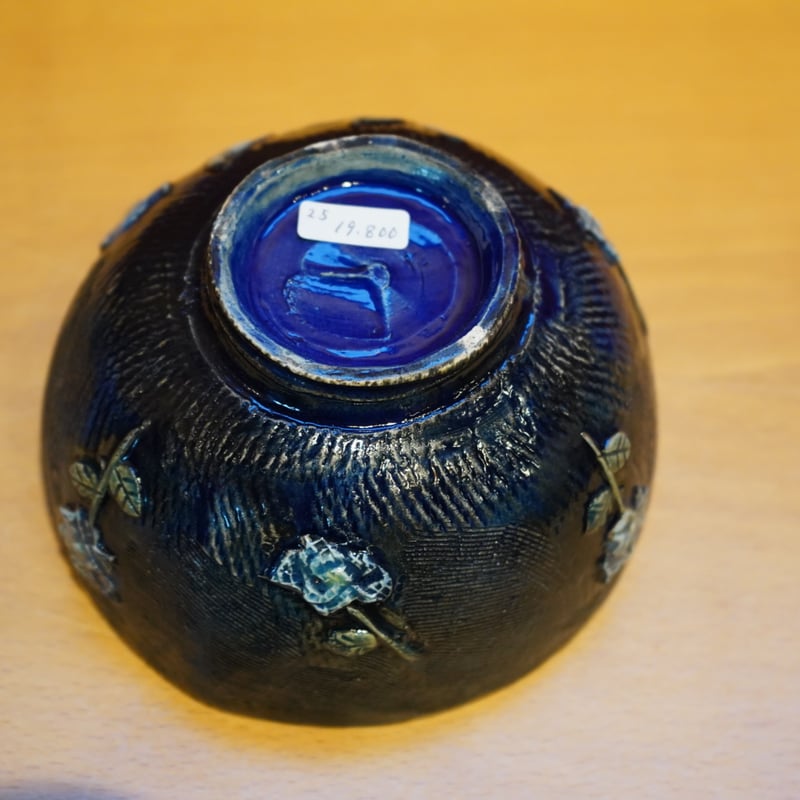 矢島操 25 ルリ釉はりつけ文茶碗 | Alocasia ONLINE STORE