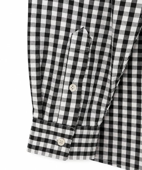 Vertical Wide Seersucker Open-Collar Shirt WHITE
