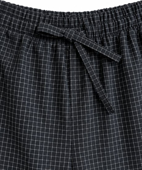 Water-Repellent Seersucker Check Layered Shorts BROWN