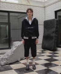 Napped Sweat Anorak Hoodie BLACK
