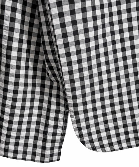 Vertical Wide Seersucker Open-Collar Shirt WHITE