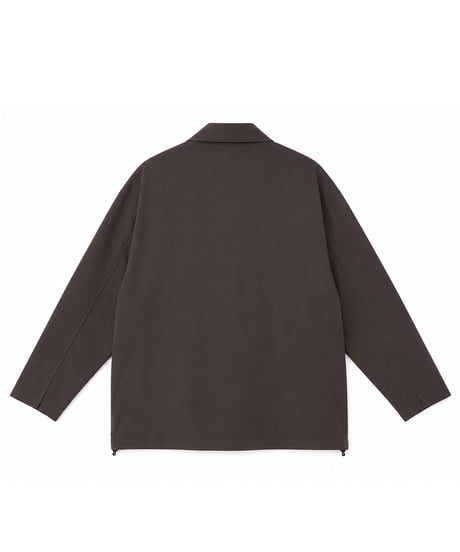 Crinkled Nylon-Cotton Jacket Blouson NAVY