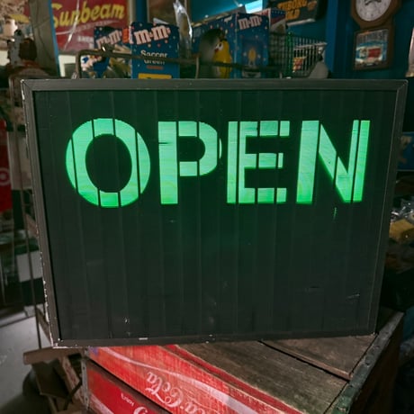 Vintage OPEN / CLOSED 電飾サイン 20-370