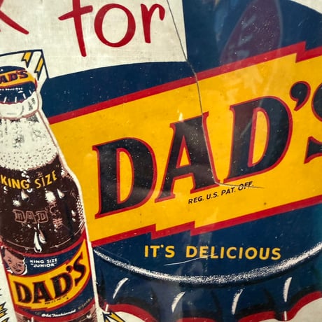 1950ｓ DAD’S ROOT BEER ヴインテージ広告（額装）22-197