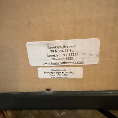 Vintage Brooklyn Brewery パブミラー 18-61