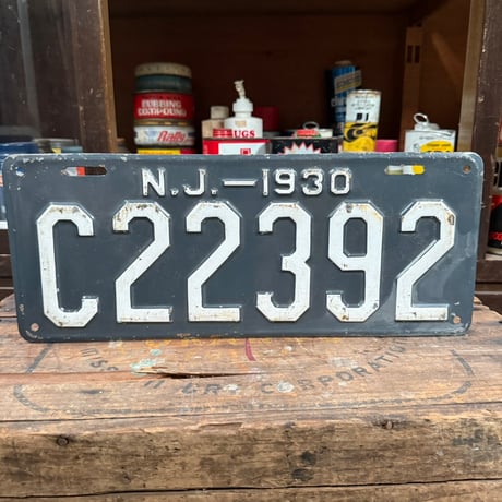 【希少】Vintage License Plate ニュージャージー州 20-28-8