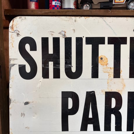 Vintage SHUTTLE BUS PARKING ロードサイン 22-214-97