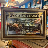 Vintage VENETIAN CREAM パブミラー 20-106