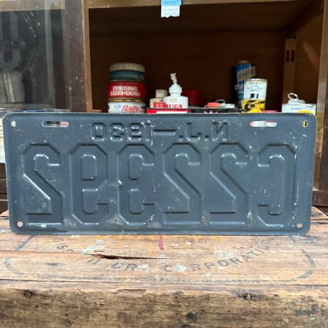 【希少】Vintage License Plate ニュージャージー州 20-28-8