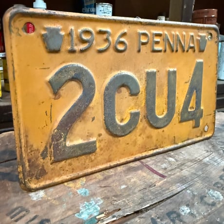 【希少】Vintage License Plate ペンスルベニア州 20-28-2