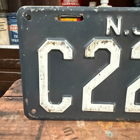 【希少】Vintage License Plate ニュージャージー州 20-28-8