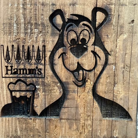 Vintage Hamms Bear ウッドウォールアート 21-294