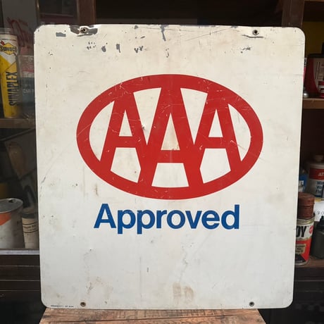 Vintage AAA Approved  両面看板 22-343