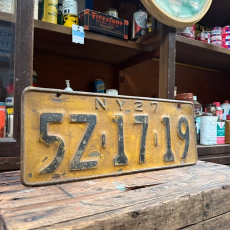 【希少】Vintage License Plate ニューヨーク州 18-144-9