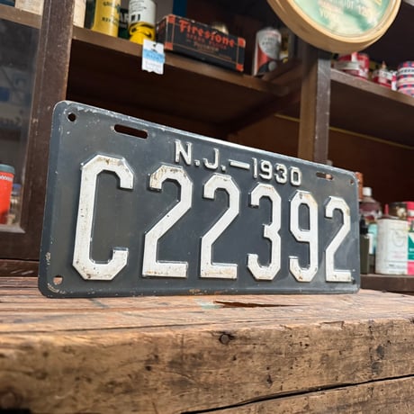 【希少】Vintage License Plate ニュージャージー州 20-28-8