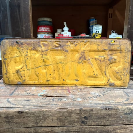 【希少】Vintage License Plate ニューヨーク州 18-144-9