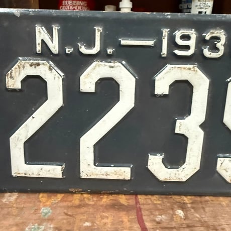 【希少】Vintage License Plate ニュージャージー州 20-28-8