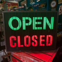 Vintage OPEN / CLOSED 電飾サイン 20-370