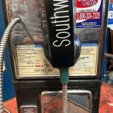 Vintage Southwestern Bell Payphone 22-27-3