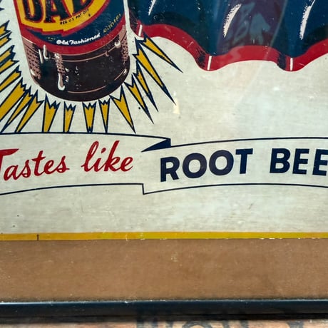 1950ｓ DAD’S ROOT BEER ヴインテージ広告（額装）22-197