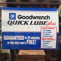 1980〜90’s GM Goodwrench QUICK LUBE plus ヴィンテージサイン 22-453