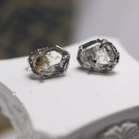 ポストピアス（ステンレス316L×オイルインクオーツ）タイプA