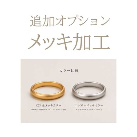 追加オプション【メッキ加工】