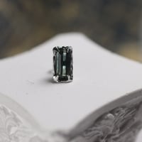 ポストピアス（ステンレス316L×グリーントルマリン）