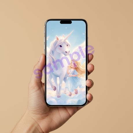 【スマホ壁紙】ユニコーン高次元ヒーリング画像 〜インナーチャイルドの癒しと奇跡の引き寄せ〜