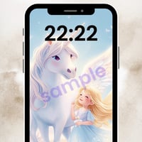 【スマホ壁紙】ユニコーン高次元ヒーリング画像 〜インナーチャイルドの癒しと奇跡の引き寄せ〜