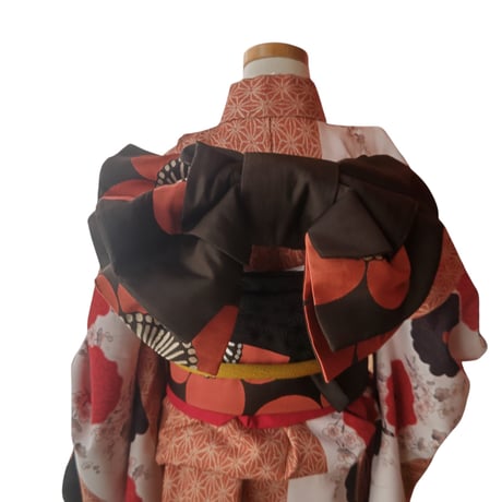 obi F  帯＆バック    中古　 (帯揚げ・帯締め・等は含まれません　着物も参考画像です）