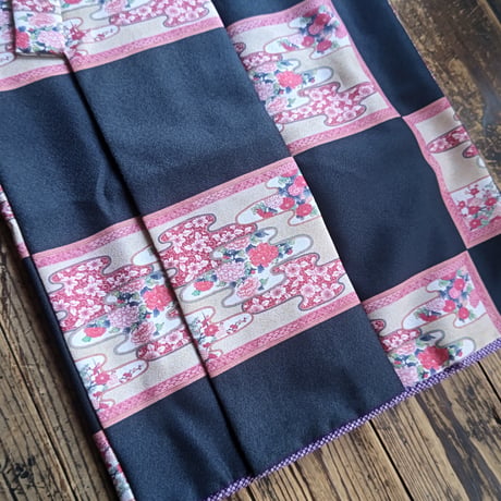 3歳　USED着物　市松吉野　（着物単品　被布、帯は含まれません画像は参考です）