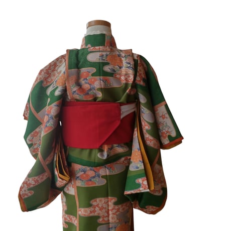 3歳　USED着物　ビロード吉野　（着物単品　被布、帯は含まれません画像は参考です）