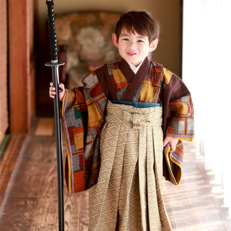 ■レンタル■　秋色幾何学　（３歳・5歳男の子　）