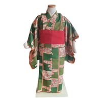3歳　USED着物　ビロード吉野　（着物単品　被布、帯は含まれません画像は参考です）