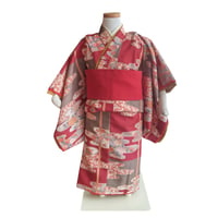 3歳　USED着物　雲居吉野　（着物単品　被布、帯は含まれません画像は参考です）