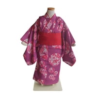 3歳　USED着物　吉野つつじ　（着物単品　被布、帯は含まれません画像は参考です）